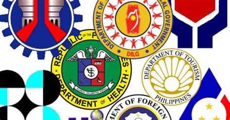government logos with names|Executive departments of the Philippines .